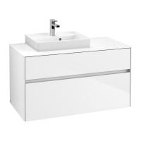 Тумба под раковину Villeroy & Boch Collaro 1000х500 мм C01400DH белый глянцевый