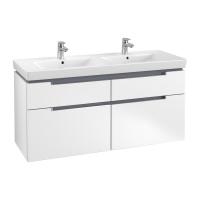 Тумба под раковину Villeroy & Boch Subway 2.0 1287х449 мм A91710MS белый матовый