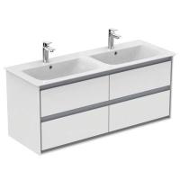 Тумба под раковину Ideal Standard Connect Air 1200x440 мм E0822KN белый глянец/светло-серый матовый