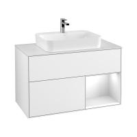 Тумба под раковину Villeroy & Boch Finion 1000х501 мм F371MTMT белый матовый/белый матовый