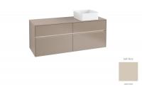 Тумба под раковину Villeroy & Boch Collaro 1400х500 мм с подсветкой C047L0VK мягкий серый