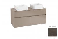 Тумба под раковину Villeroy & Boch Collaro 1200х500 мм C04400FQ дуб графитовый