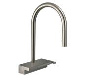 Смеситель для кухни Hansgrohe Aquno Select M81 ComfortZone 170 выдвижной излив 73837800 сталь