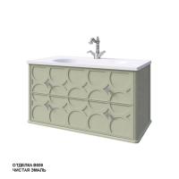 Тумба под раковину Caprigo Caprice 90 902х448 мм (2 ящика) 25113 B059 фисташково-зелёный