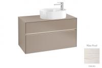 Тумба под раковину Villeroy & Boch Collaro 1000х500 мм с подсветкой C056L0E8 белое дерево