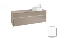 Тумба под раковину Villeroy & Boch Collaro 1600х500 мм с подсветкой C067L0MS белый матовый
