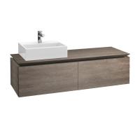 Тумба под раковину Villeroy & Boch Legato 1600х500 мм B67200FQ дуб графитовый