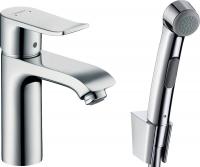 Смеситель для раковины Hansgrohe Metris 110 ComfortZone c гигиеническим душем 31285000 хром