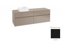 Тумба под раковину Villeroy & Boch Collaro 1600х500 мм C05000PD чёрный матовый