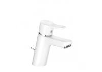 Смеситель для раковины Kludi Pure&Easy 70 донный клапан 373829165 белый матовый