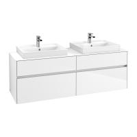 Тумба под раковину Villeroy & Boch Collaro 1600х500 мм C02400DH белый глянцевый
