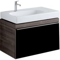 Тумба под раковину Geberit Citterio 734х504х554 мм 500.557.JJ.1 тёмный дуб/чёрный