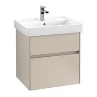 Тумба под раковину Villeroy & Boch Collaro 554х444 мм C00800VK мягкий серый