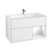 Тумба под раковину Villeroy & Boch Finion 996х498 мм F040MTMT белый матовый/белый матовый