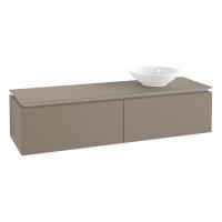 Тумба под раковину Villeroy & Boch Legato 1600х500 мм B67400VG трюфель серый