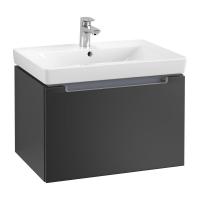 Тумба под раковину Villeroy & Boch Subway 2.0 637х454 мм A68810PD лак чёрный матовый