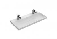 Раковина Villeroy & Boch Avento (под 2 смесителя) 1000х470 мм 4156A101 альпийский белый