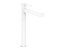 Смеситель для раковины Hansgrohe Finoris 260 ComfortZone высокий излив, донный клапан 76070700 белый матовый