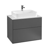 Тумба под раковину Villeroy & Boch Finion 800х501 мм F34100GK матовый антрацит