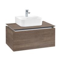 Тумба под раковину Villeroy & Boch Legato 800х500 мм с подсветкой B733L0E1 дуб сантана