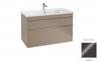 Тумба под раковину Villeroy & Boch Venticello 753х502 мм A92501FP серый глянцевый