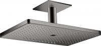 Верхний душ Axor ShowerSolutions 460 3jet с потолочным подсоединением 35281330 полированный чёрный хром