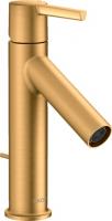 Смеситель для раковины Axor Starck 100 ComfortZone 10001250 золото шлифованное
