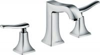 Смеситель для раковины Hansgrohe Metris Classic 3 отверстия, донный клапан 31073000