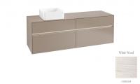 Тумба под раковину Villeroy & Boch Collaro 1600х500 мм с подсветкой C050L0E8 белое дерево