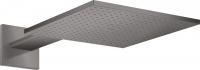 Верхний душ Axor ShowerSolutions 300 1jet с держателем 35314340 шлифованный чёрный хром