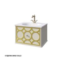 Тумба под раковину Caprigo Caprice 60 602х448 мм (1 ящик) 25010 B002/gold античный белый/золото