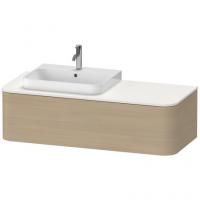 Тумба под раковину для подвесной консоли с вырезом слева Duravit Happy D.2 Plus 1300х550 мм HP4932L7171 средиземноморский дуб
