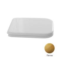 Сиденье с крышкой для унитаза Kerasan Waldorf 4187 01 белый/золото