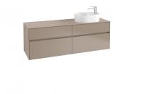 Тумба под раковину Villeroy & Boch Collaro 1600х500 мм C06700VG трюфель серый