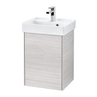 Тумба под раковину Villeroy & Boch Collaro 410х344 мм петли справа C00501E8 белое дерево