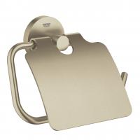 Держатель туалетной бумаги с крышкой Grohe Essentials 40 367 EN1 матовый никель