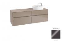 Тумба под раковину Villeroy & Boch Collaro 1600х500 мм C06700FP серый глянцевый
