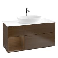 Тумба под раковину Villeroy & Boch Finion 1200х501 мм F821GNGN орех/орех