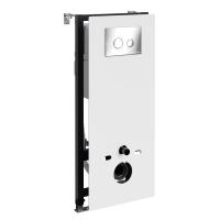 Инсталляция для унитаза WasserKraft Abens 20TLT.010.ME.WH.CH01 белое стекло/хром