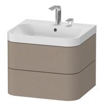 Раковина с тумбой Duravit Happy D.2 Plus 575х490 мм HP4345E7575 лён