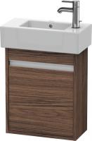 Тумба под раковину Duravit Ketho 450х225 мм левая KT6629L2121 тёмный орех