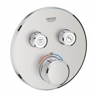 Термостат Grohe Grohtherm SmartControl (внешняя часть для 2 потребителей) 29 119 DC0 суперсталь