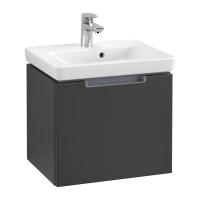 Тумба под раковину Villeroy & Boch Subway 2.0 485х380 мм A68510PD лак чёрный матовый