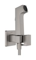 Комплект гигиенического душа Hansgrohe 1jet E встраиваемый 29233340 шлифованный чёрный хром