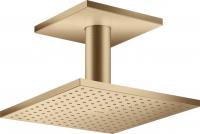 Верхний душ Axor ShowerSolutions 250 2jet с потолочным подсоединением 35312140 шлифованная бронза