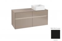 Тумба под раковину Villeroy & Boch Collaro 1200х500 мм с подсветкой C043L0PD чёрный матовый