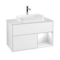 Тумба под раковину Villeroy & Boch Finion 1000х501 мм F251MTMT белый матовый/белый матовый