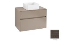 Тумба под раковину Villeroy & Boch Collaro 800х500 мм C03700FQ дуб графитовый