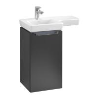 Тумба под раковину Villeroy & Boch Subway 2.0 350х335 мм L A81610PD лак чёрный матовый