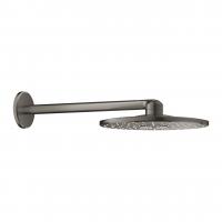 Верхний душ Grohe Rainshower SmartActive 310 (кронштейн 430 мм, 2 режима струи) 26 475 AL0 тёмный графит матовый